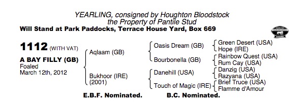 LOT 1112 - Aqlaam (GB) / Bukhoor (IRE) B.F.