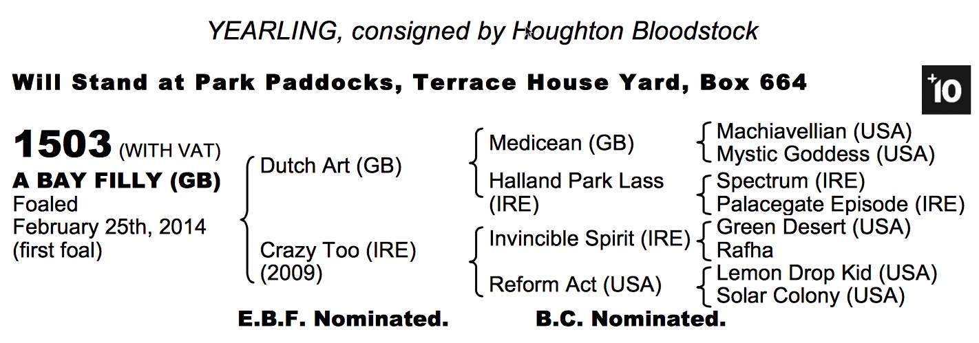 LOT 1414 - Mastercraftsman (IRE) / Antrim Rose (GB) Ch/Gr.F.